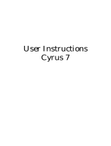 Cyrus 7 Owner's manual