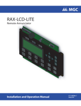 Mircom LT-1149 RAX-LCD-LITE Installation guide
