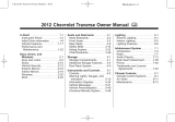 Chevrolet 2012 Traverse Owner's manual