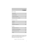 Mercury Sable Owner's manual