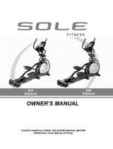 Sole E55 Owner's manual