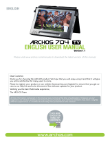 Archos 704 TV User manual