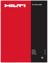 Hilti TE 300-AVR Operating instructions