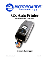 Microboards GX Auto Printer User manual