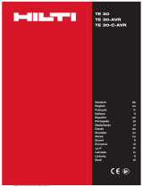 Hilti TE 30-AVR Operating instructions