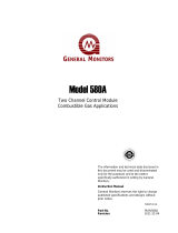 General Monitors 580A Dual-Channel Combustible Gas Monitor Owner's manual