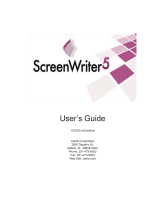 Xanté ScreenWriter 5 User guide