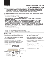 Elkay DLSR272210PDMR2 Installation guide