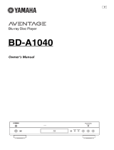 Yamaha BD-A1040 User manual