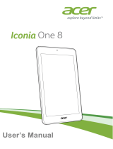 Acer Iconia One 8 B1-850 User manual
