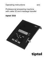 Tiptel 333 Owner's manual