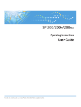 Ricoh SP 200N User guide