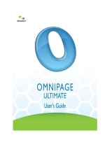 Nuance Omnipage Ultimate User guide