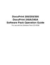 Xerox DocuPrint 305 User guide