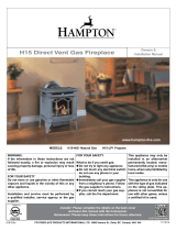 Regency Fireplace Products H15 Owner's manual