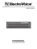 Electro-Voice P3000RL Owner's manual