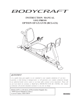 BodyCraft GLX  Owner's manual