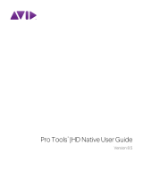 Avid Pro Tools HD Native 8.5 User guide