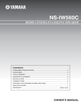 Yamaha NS-IW560C User manual