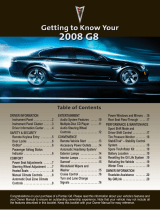 Pontiac G8 2008 User guide