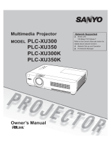 Sanyo PLC-XU350K Owner's manual