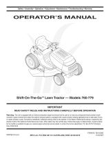 Bolens 760-779 User manual