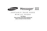 Samsung Messager III Metro PCS User manual