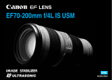 Canon EF 70-200mm f/4L IS USM User manual