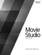 Sony Vegas Movie Vegas Movie Studio 13.0 Platinium Quick start guide