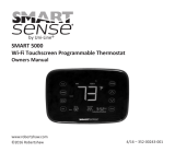 Robertshaw SmartSense SMART 5000 Wi-Fi Touchscreen Programmable Thermostat User manual