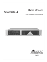 Alto MC250.4 User manual