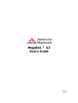 American Megatrends MegaRAC G3 S840 User manual