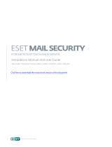 ESET Mail Security for Exchange Server User guide