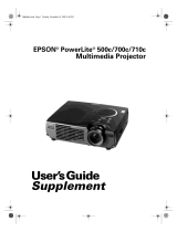 Epson PowerLite 500c User manual