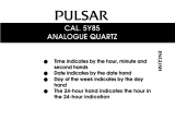 Pulsar 5Y85 Owner's manual