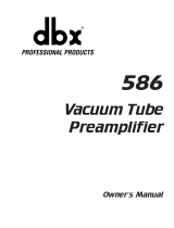 dbx 586 Owner's manual
