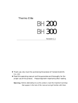 Yamato Scientific BH200/300 Operating instructions