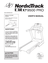 NordicTrack Elite 9500 PRO NTL01909.0 User manual