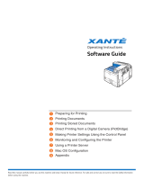 Xanté Impressia Digital Multi Media Press Owner's manual