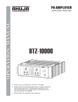 Ahuja BTZ-10000 Operating instructions