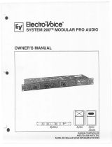 Electro-Voice System Xp200A (Modular Pro Audio) Owner's manual