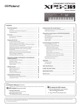 Roland XPS-30 Owner's manual