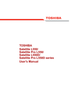 Toshiba Satellite Pro L550D User manual