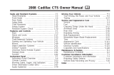 Cadillac CTS 2008 Owner's manual