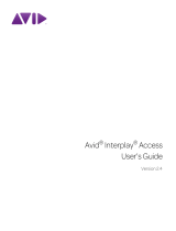 Avid Interplay Access 2.5 User guide