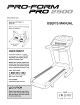 NordicTrack 2150 Treadmill User manual