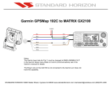 Standard Horizon Wiring Garmin GPSMap 192C Owner's manual