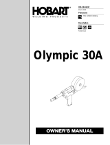 Hobart Welding Products OLYMPIC 30A HOBART User manual
