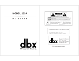 dbx 263A Owner's manual