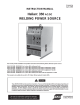 ESAB Heliarc 350 AC/DC Welding Power Source Troubleshooting instruction